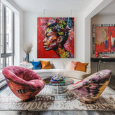 Immagine URBAN QUEEN su tela | Dettagli in acrilico